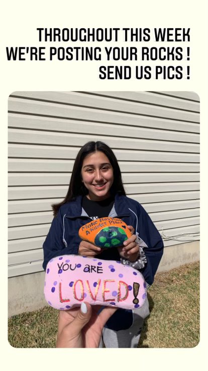 clark_stuco's tweet photo. Hey Clark Cougars, send us your kindness rocks!❤️🌎 https://t.co/K7FZbk866b