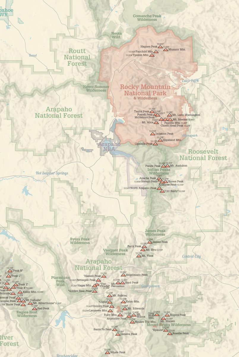 BestMapsEver's tweet image. Colorado #13ers and #CentennialPeaks maps are now available
bestmapsever.com/collections/al…