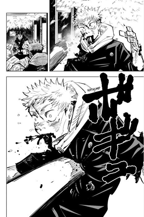 is interesting because of how his head is positioned in both, almost as if he's bowing to his opponent. The fact that he was essentially humbled by both opponents prior suggests that he needs to be defeated for the technique to activate, like a lot of people have been >>