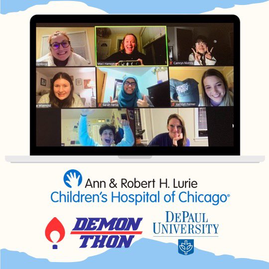 DemonTHON's tweet image. Management is super excited! Wonder why? Lurie Children’s Hospital is holding a special virtual ceremony for us on February 16th!! Check your email for your invite to RSVP. ALL CURRENT AND FORMER DEMONTHONERS ARE INVITED. It’s a big party and we want everyone there! (Link in bio)