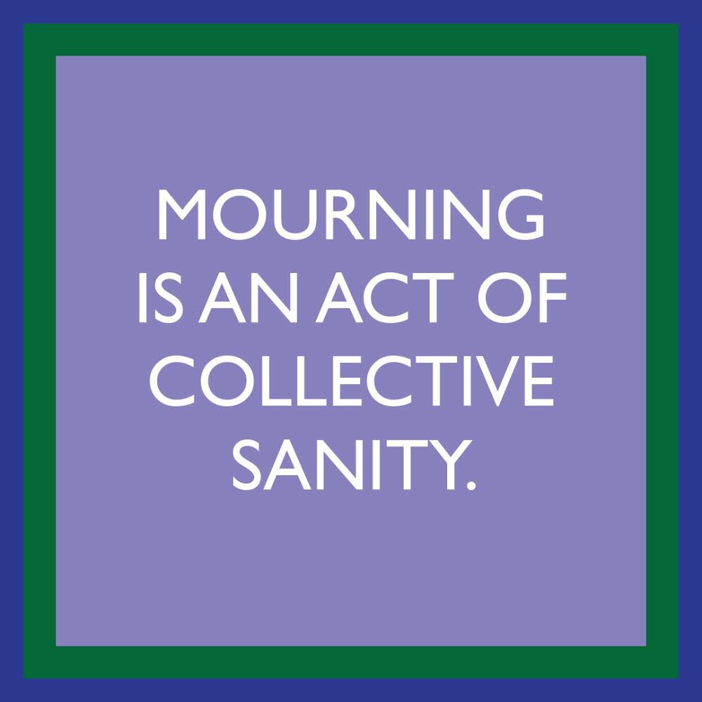 MourningInAmer1's tweet photo. We are losing so much and we do not yet even realize it. We are so afraid we do not let ourselves name & mourn our griefs. @alexjgoldstein is showing us one way to heal. We need to #MournTogether 💜🕯💜 https://t.co/6g6laDyyKN