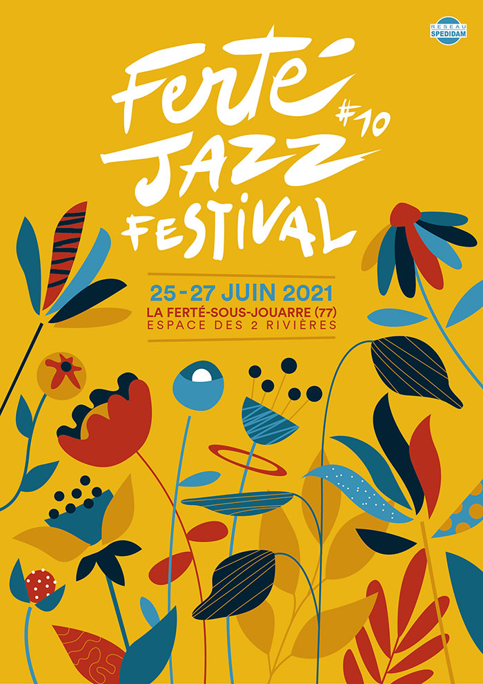 ⚡FERTÉ JAZZ 2021 ⚡
Nous sommes très heureux de vous annoncer que la 10e édition du #FertéJazz  se tiendra du 25 au 27 juin 2021.
Du coup, on vous dévoile l'affiche concoctée par Antoine Gadiou
RDV vendredi, 12h pour connaitre les premiers artistes de l'édition ! #StayTuned