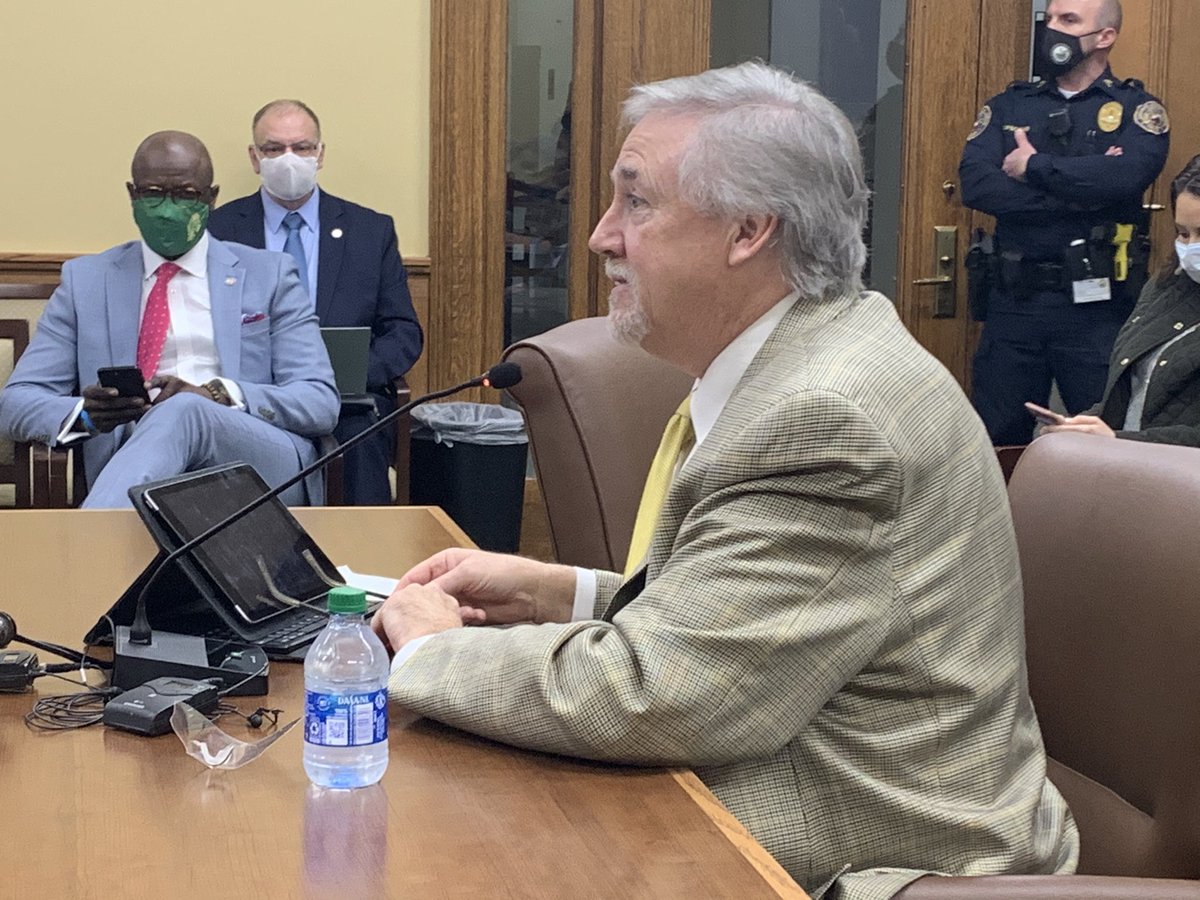 HAPPENING NOW:  #HB1231 is being presented to the House Education Committee by  @OnTheMarkforAR. The bill prohibits and penalizes schools that include The 1619 Project in their curriculum. It’s originally been amended to exclude higher education.