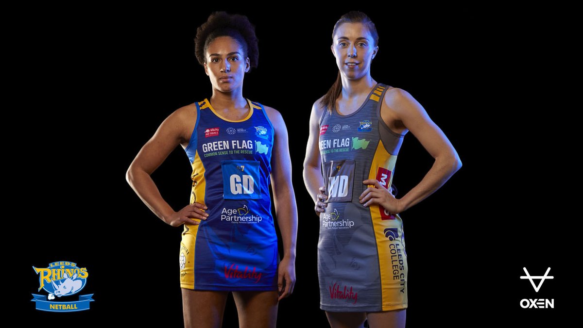 🥁 Here they are… the first ever #RhinosNetball kits made by <a href="/oxensportsuk/">OXEN Sports UK</a> 😍

➡️ tinyurl.com/3pqv6yuz 

#ReadyToCharge 💙💛| <a href="/NetballSL/">Netball Super League</a>