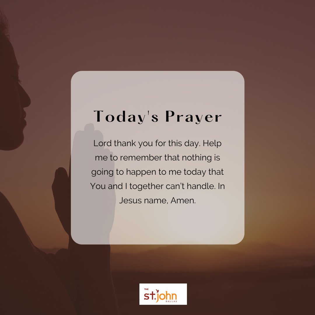 thestjohndallas's tweet photo. #dailyprayers #affirmations #godisgreat #faithfulgod #walkbyfaith #church #inspiration #faithfullness #faithblogger #havefaith #motivation #prayerwarrior #blessed #love #selfcare #truth #peace #iginfluencer #biblestudy #soulscripts #ministry #sundayschool #worshipmusic https://t.co/QGAMp0VPeH