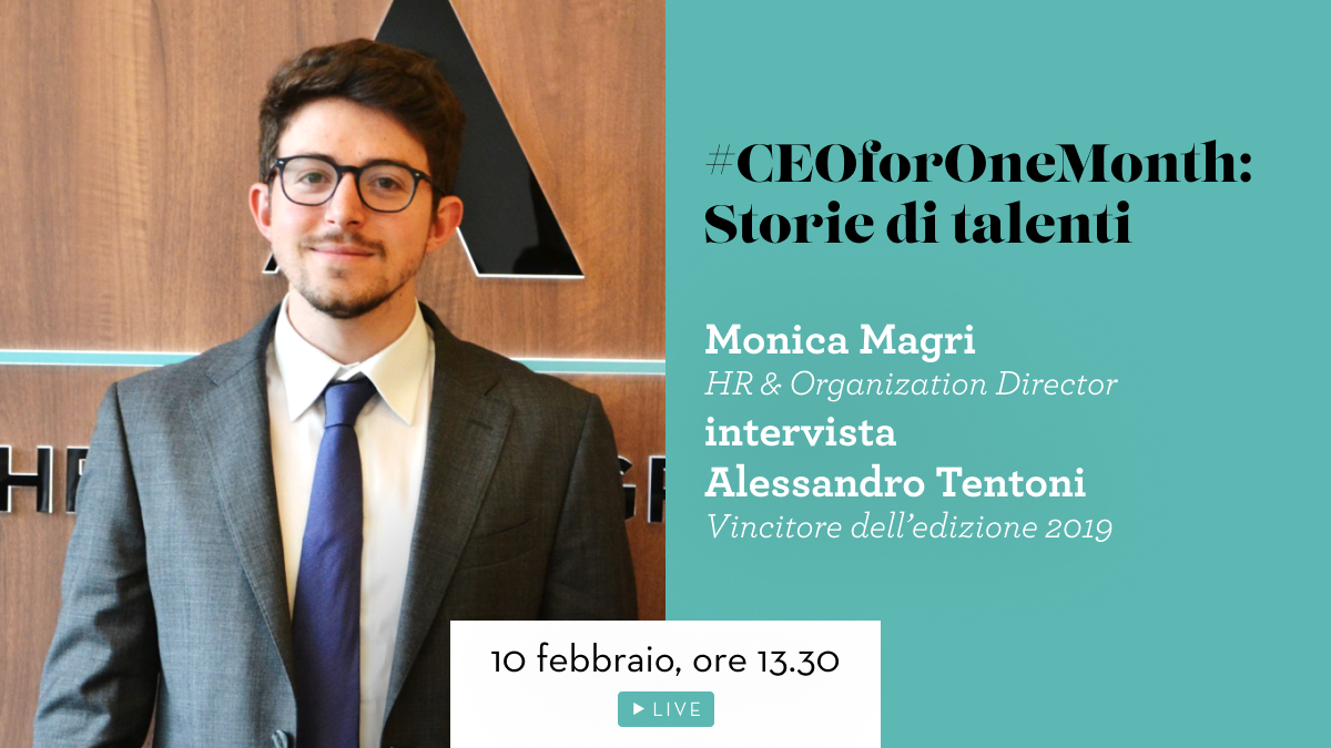 AdeccoGroupITA's tweet image. Seconda puntata di #CEOforOneMonth: Storie di talenti, la serie di live su Instagram che dà spazio agli ex vincitori del nostro #TalentProgram. Domani, h 13.30, la nostra HR &amp;amp; Organization Director @_monicamagri intervista @aletentoni94. Non mancate! ow.ly/nQJg30ruerH