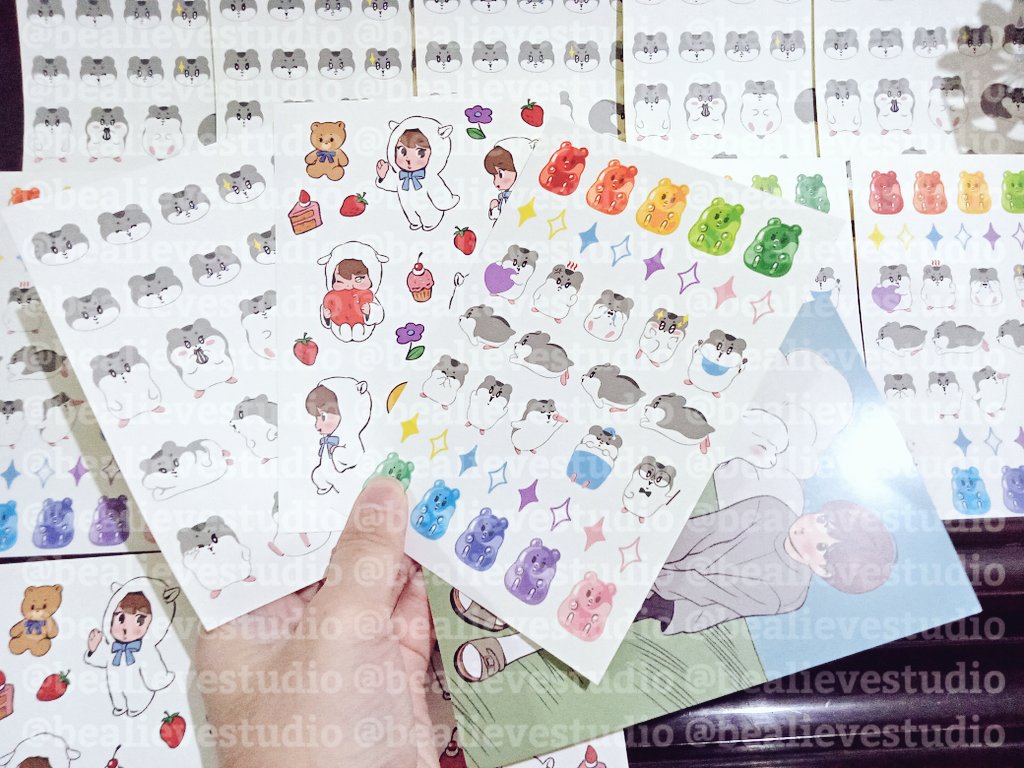 bealievestudio's tweet photo. #BealieveUpdates

⭐ ARRIVALS pt 4

♥️ BTS Jin Stickers by @mo_ongom

Thank you for sending Moongom-nim ! They arrived safely 🙇

2nd payment emails this week, ship out next week. Thank you for waiting ☺️💜 https://t.co/Cr0Mb2RpvP