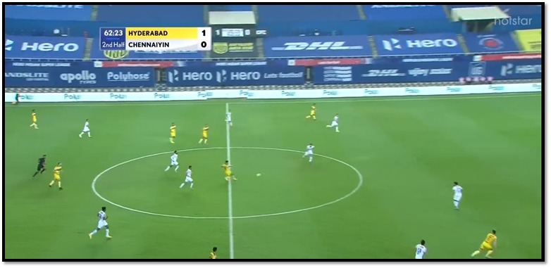 Md. Yasir after starting in only 10 games last season, has already notched up 11 starts this time around. His importance to this lineup is reflected on his radar. Yasir generally picks up the ball from Victor in midfield and progresses the ball into the attacking third.