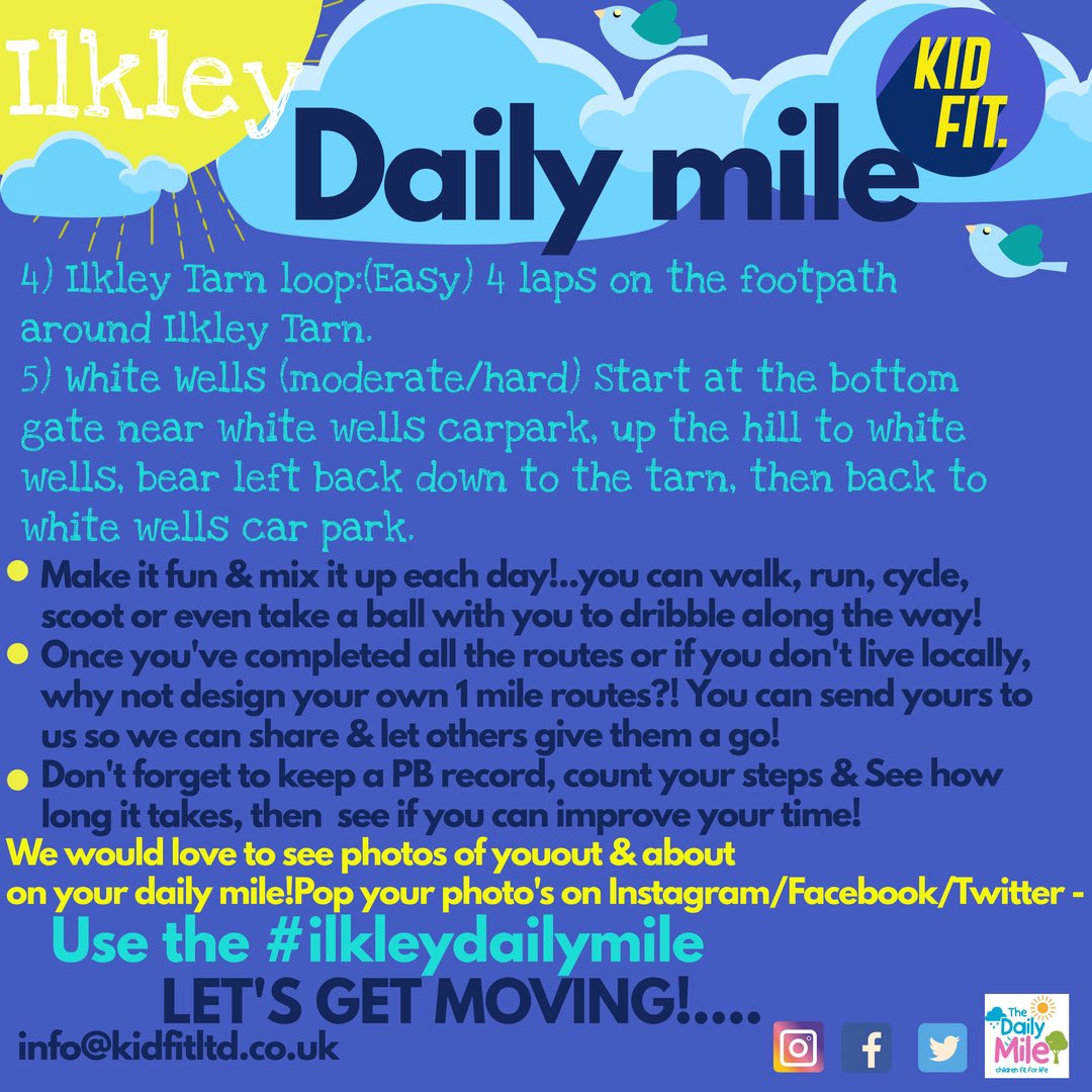 KidfitLtd's tweet photo. Big thanks to @AshlandsPrimary for promoting our #ilkleydailymile . Great to see our local primary schools getting on board! We’ve added 2 more #Ilkley routes for you to try. @AllSaints_PTA @BenRhyddingPS @BurleyOaks @IlkleyChat @Claire_Gazette #dailymile #moveplaylearn #StayFit https://t.co/uy9AT5LaX9