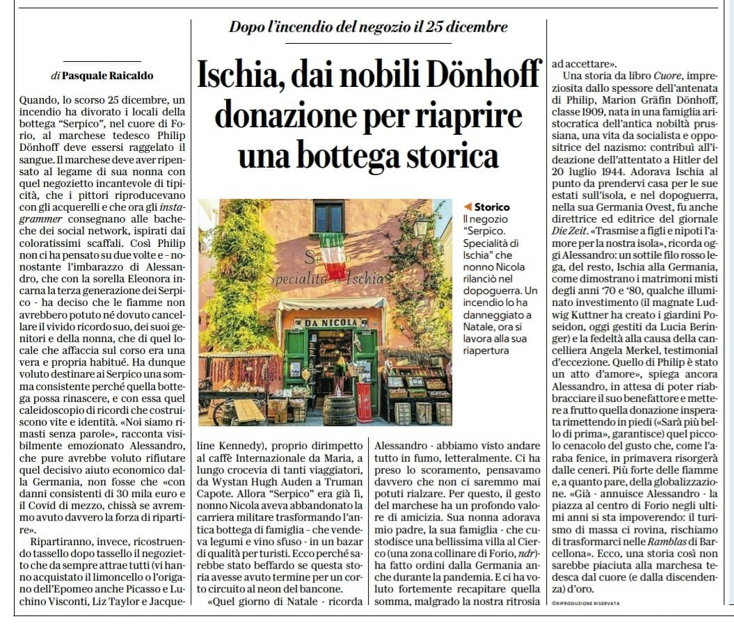 pasraicaldo's tweet photo. Una storia bellissima di amicizia, sull'asse tra #Ischia e la #Germania. Su Repubblica, oggi. https://t.co/dSQDPIf2vM