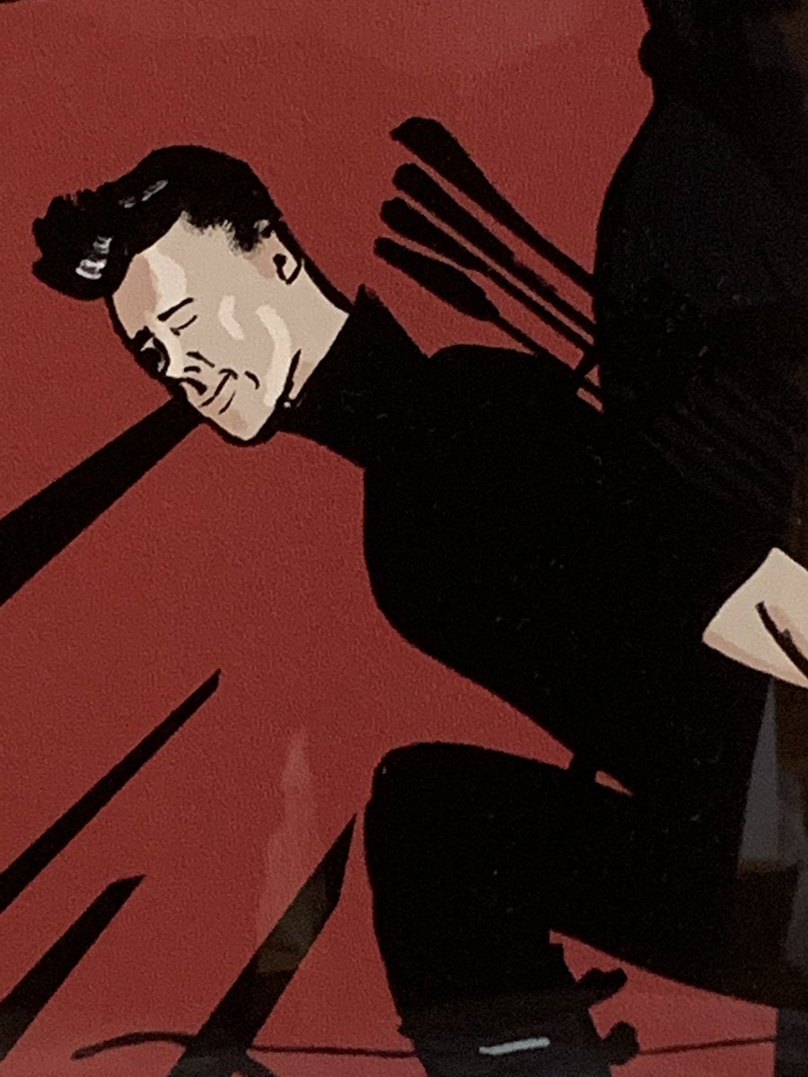 hawkguy_1964's tweet image. if you can, go support @LBGraphics_ 💕 she did me a little Hawkeye and Black Widow print in a comic cover style 🏹🕷💜