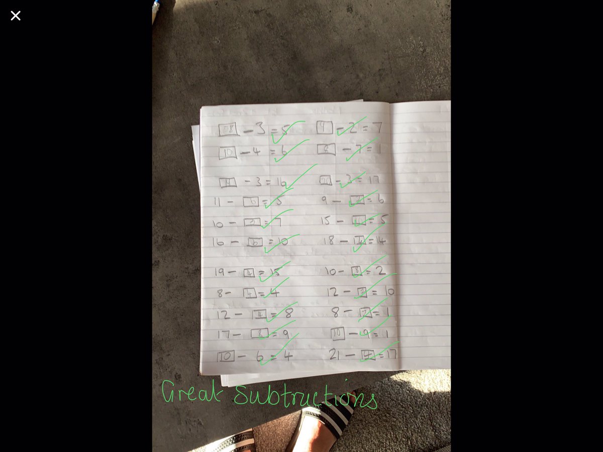 What great subtraction work coming in this morning from 1AM <a href="/Year1_Layton/">Year 1 Layton</a>