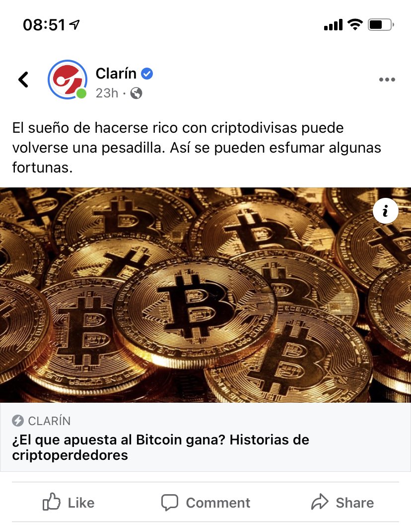 paleobit's tweet photo. Estas Nervioshho Clarin? #bitcoin https://t.co/SyEObbcrGU
