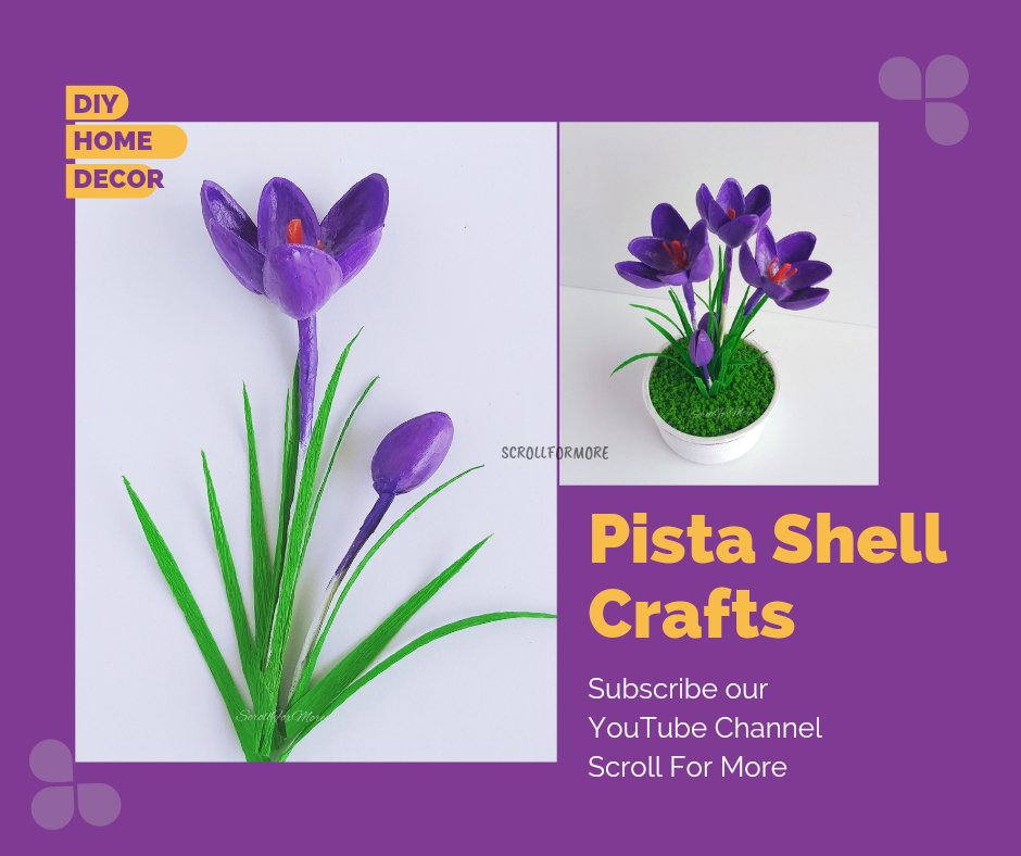 ForScroll's tweet image. Pista Shells Craft Ideas  ..
youtu.be/unFaM01_od4 
#crafting  #pistashellcraft
