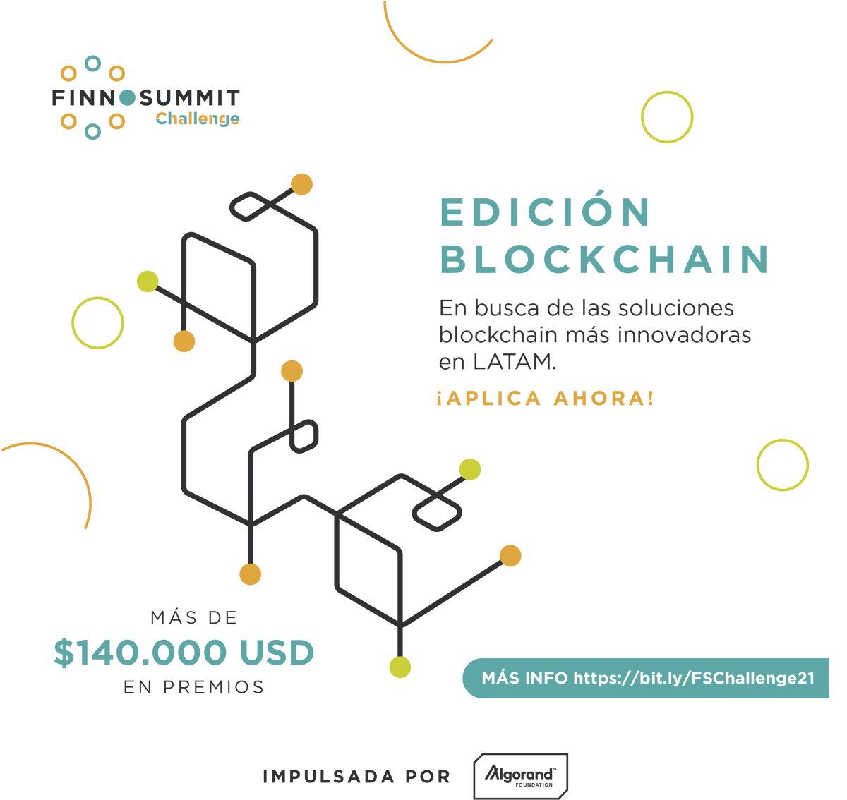 south_summit's tweet photo. 📰 Ecosystem news
@FINNOSUMMIT extends the date to participate in #FSChallenge: Blockchain Edition Powered by @AlgoFoundation to Feb 15th
Finalists will receive technical consulting, mentorship and a chance to win up to $140,000 💸in prizes.
Apply now!👉https://t.co/A6nlEit1JL https://t.co/UVz7WVpnXz