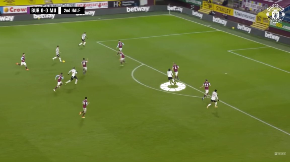  movement: Simple Curved Run From Deep Cavani is deep to playmake Upon laying possession off, he curves away Cavani scans which gap between defenders to penetrate Degree of curve on run dictates when Cavani "arrives" in the box (see timing later)