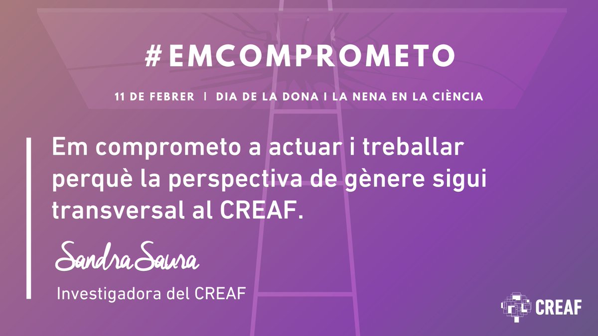 CREAF_ecologia's tweet photo. TRANS-VER-SA-LI-TAT. El compromís de la @sandrasauramas per aquest #11FEB2021 🌱 #Emcomprometo https://t.co/1D69mKVA0i https://t.co/CzbXBOKG2e