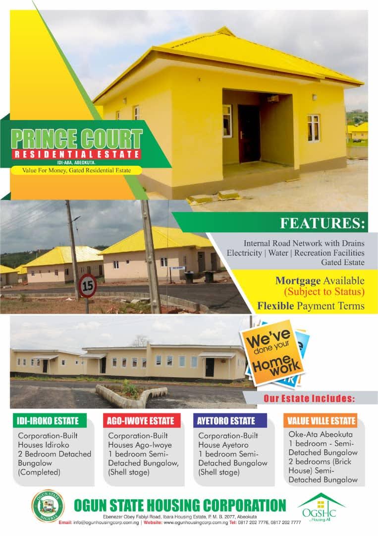 OGStateHousing's tweet photo. Secure your home in any of our estates accross Ogun State and live your dream

You owe it to yourself to make your dreams come true! Take a step today and start the journey of owning your home

For more details, please cal 08172027772, 08172027773 or visit https://t.co/RSnpOHz9gY https://t.co/yGgiAj1yhP