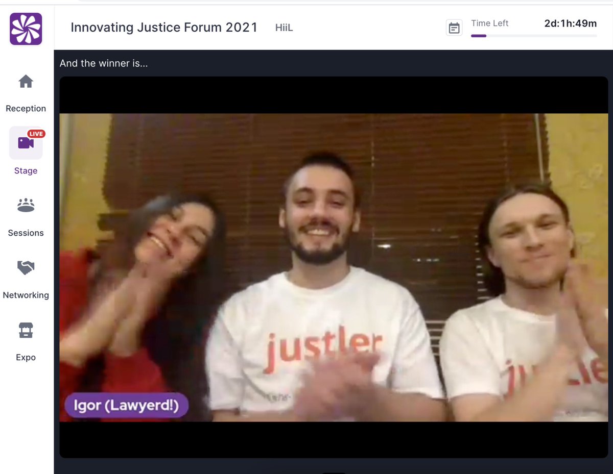 kyivlegalhack's tweet image. We have great news 🙃

HiiL Innovating Justice Forum 2021 started yesterday. Follow the news on the forum page 👉 innovatingjusticeforum.hiil.org

And Ukrainian startup Lawyerd! became the best legal innovation of 2020. Congrats 🎉

#IJF2021 #legalinnovation #hiil