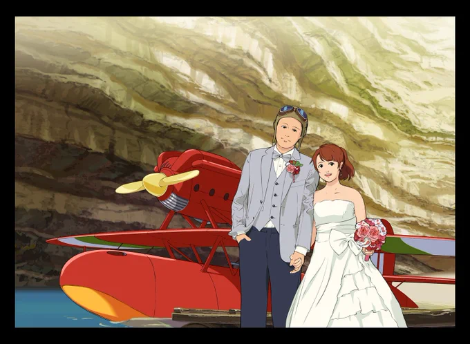 「紅の豚」ポルコ役の森山さんが亡くなられたと知りました。ご冥福をお祈りします。結婚式の時に夫婦合作でウェルカムボードを描いたぐらい、本当に好きな作品です。サボイアとキャラは私で、背景は妻が描いたモノです。友人から美化しすぎ!って言われたことは私だけの秘密。。。 