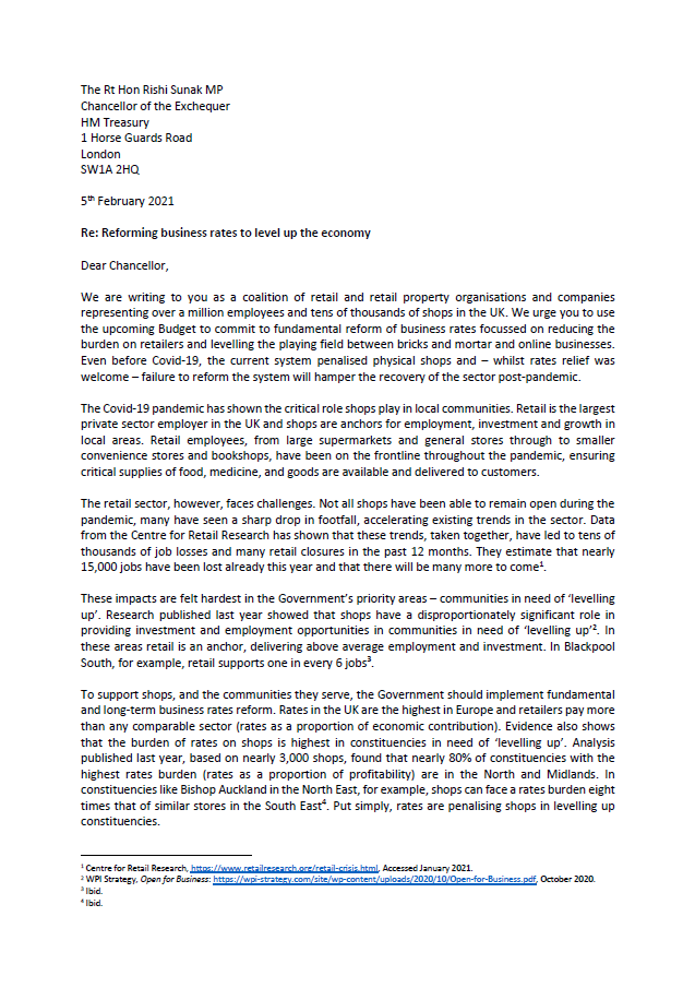 RevoLatest's tweet photo. #Retail Property Industry Leaders have consigned @Tesco letter the #Chancellor calling for a reformation of the #business rates system to save #bricksandmortar retail.

Revo has signed this, as well as support from @Hammersonplc @URW_UK @ellandiplaces @NewRiverREIT and more. https://t.co/rBGh4i6uip