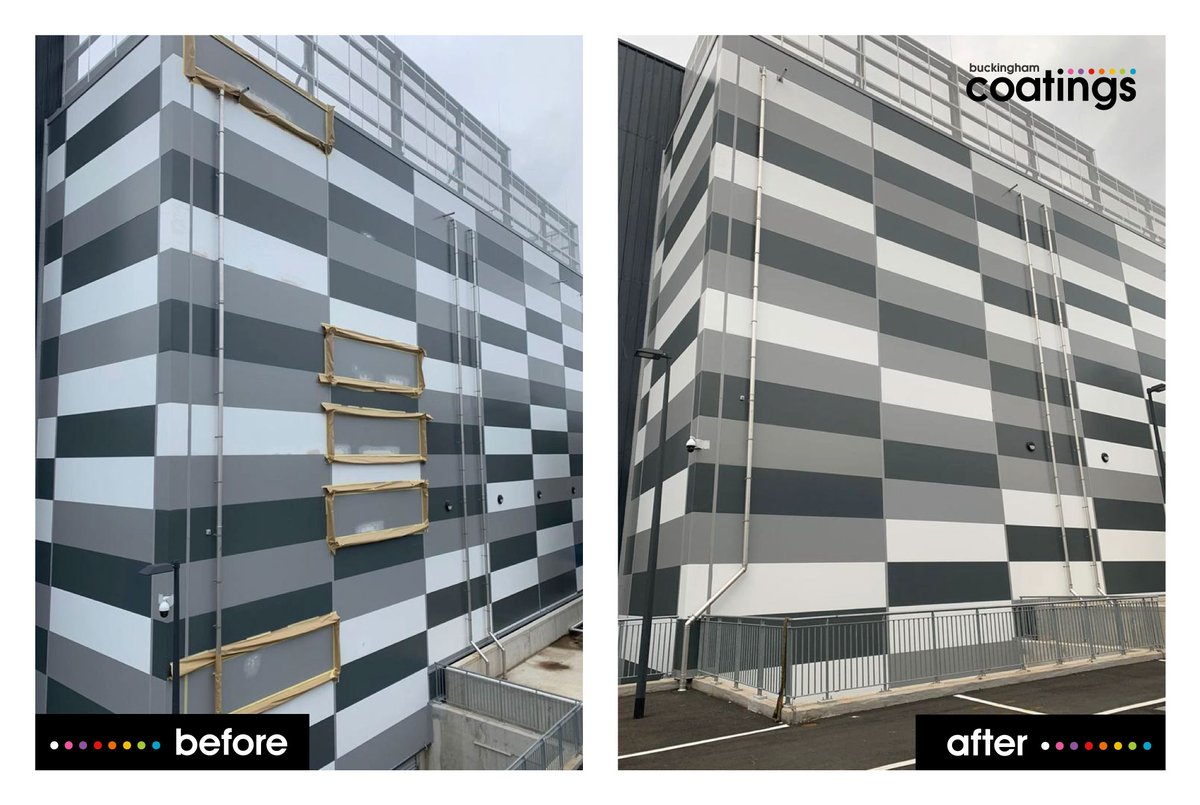 BuckinghamCoat1's tweet photo. Throwback to one of our favourite before and after pictures!🤩

Find out more about our projects over on https://t.co/ZNO5DkNcsu 🖥️

#projects #cladding #claddingcoatings #coatingsindustry #buckinghamcoatings #panelrepairs #claddingpanel #claddingrepairs https://t.co/SZ1cyvToFE