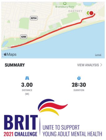 1MPBrigade's tweet image. Spec Ops Regt and @DSPG_Southwick start the      #BritChallenge this week completing 2021 miles. Boosting fitness, solidifying professional links and raising #mentalhealth awareness. Good luck team 🤜 
 
#Blisters #OneTeam #tuesdaymotivations