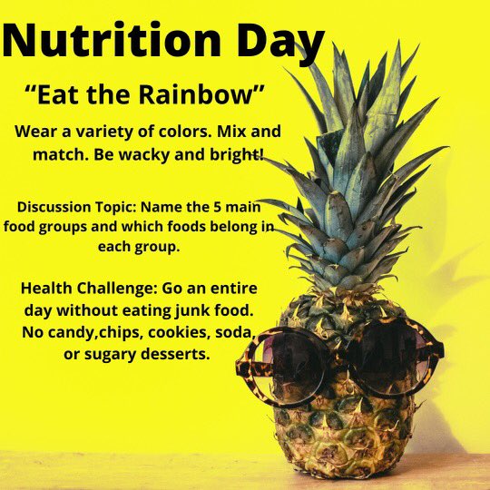 Wear wacky colors today!