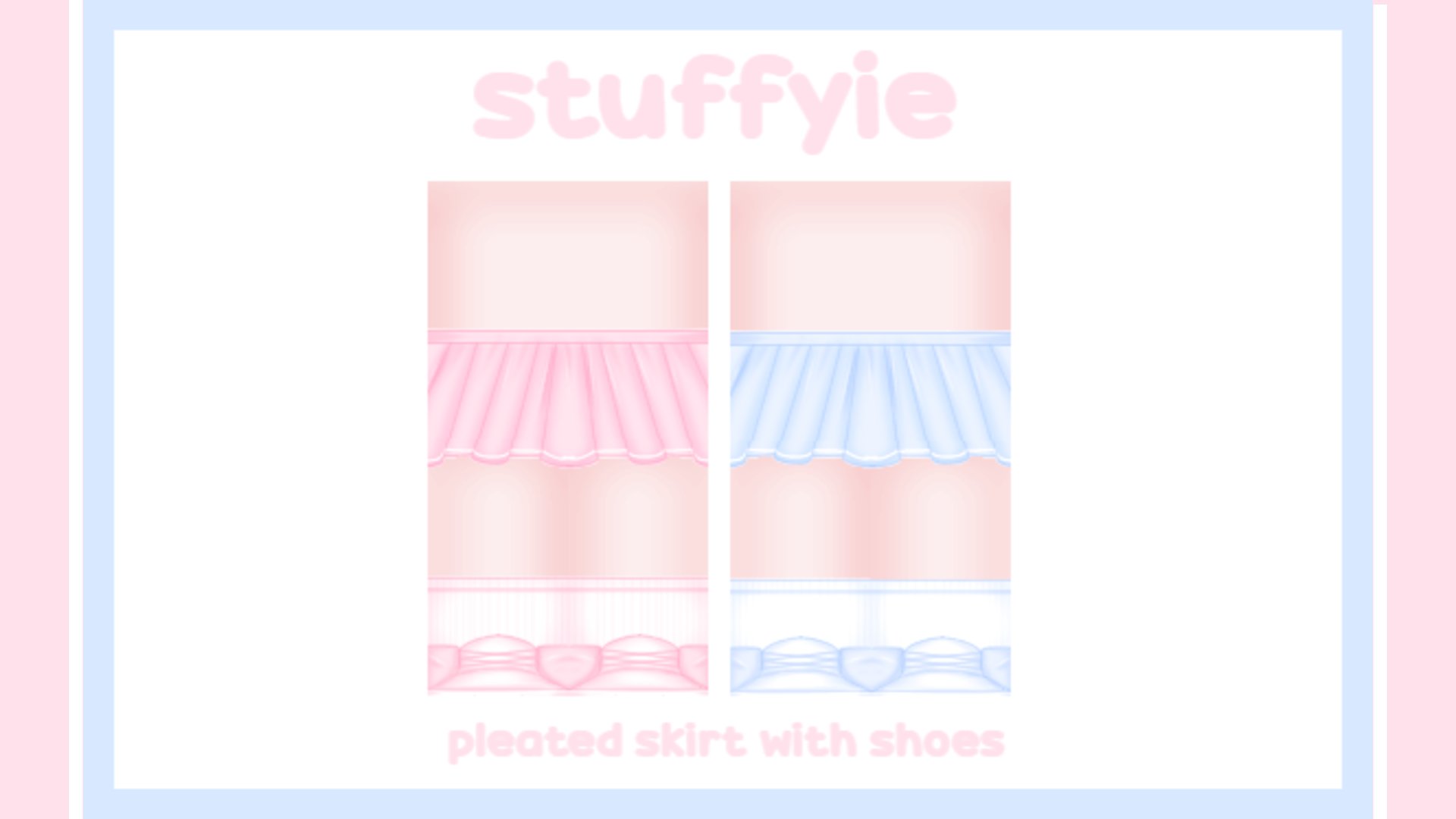 kawaii skirt w lace socks Roblox shirt, Clothing templates