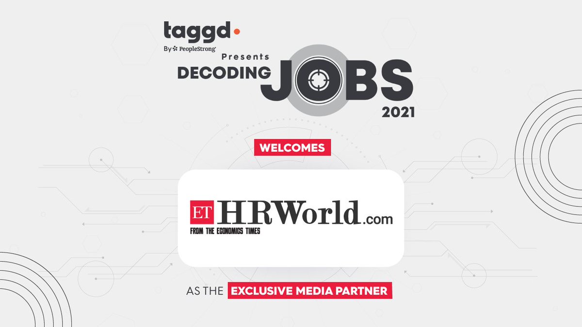 _taggd's tweet image. We at Taggd are delighted to welcome @ETHrWorld as the Exclusive Media Partner for the #DecodingJobs2021 Annual Summit. Decode the job landscape and deep-dive into sectoral #hiringtrends.
Register now: bit.ly/3rA9KlN
