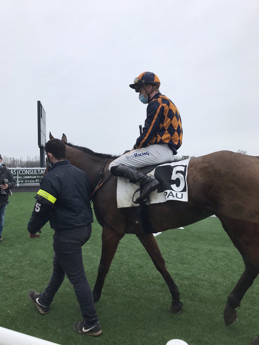 Hippodrome_Pau's tweet photo. 5ème course remportée par Raphaël MAYEUR et Pierre RAUSSIN avec 🐎EMZO 🥇👍 https://t.co/GMMCF8fsEx