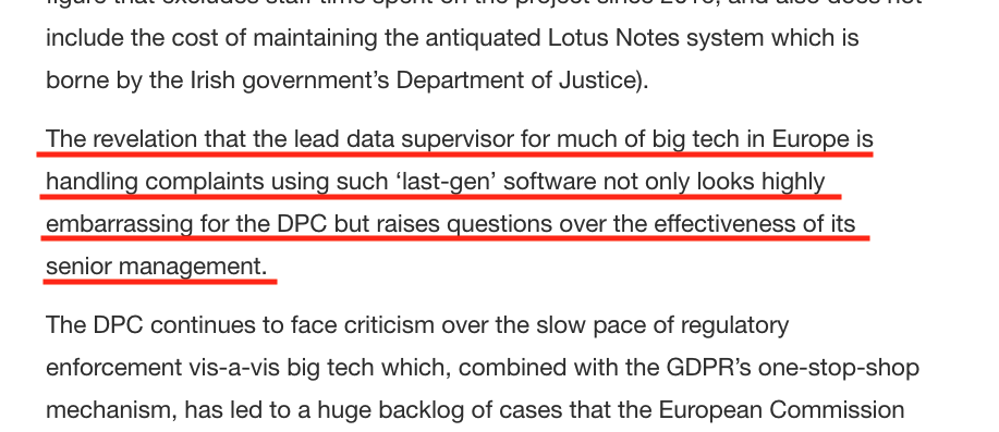 And  @TechCrunch raises an important point in its coverage  @riptari  https://techcrunch.com/2021/02/09/eus-lead-data-supervisor-for-most-of-big-tech-is-still-using-lotus-notes/