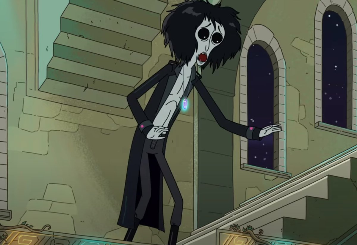SandmanNews's tweet photo. Remember when this guy was in Rick and Morty? Strange. #TheSandman https://t.co/5UpdqZ9guh