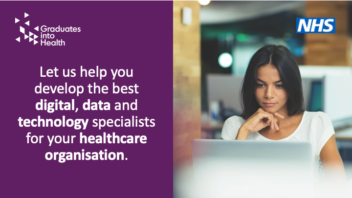 HINSouthLondon's tweet photo. Participants on the #GradsIntoHealth NHS DDaT scheme are changing the digital landscape of the NHS – hear firsthand about how they've supported Covid-19 digital clinical service in organisations across England in a 25 Feb webinar.
https://t.co/gRU5OrCSr6
#NAW2021 #BuildTheFuture https://t.co/WopnkCtqjU
