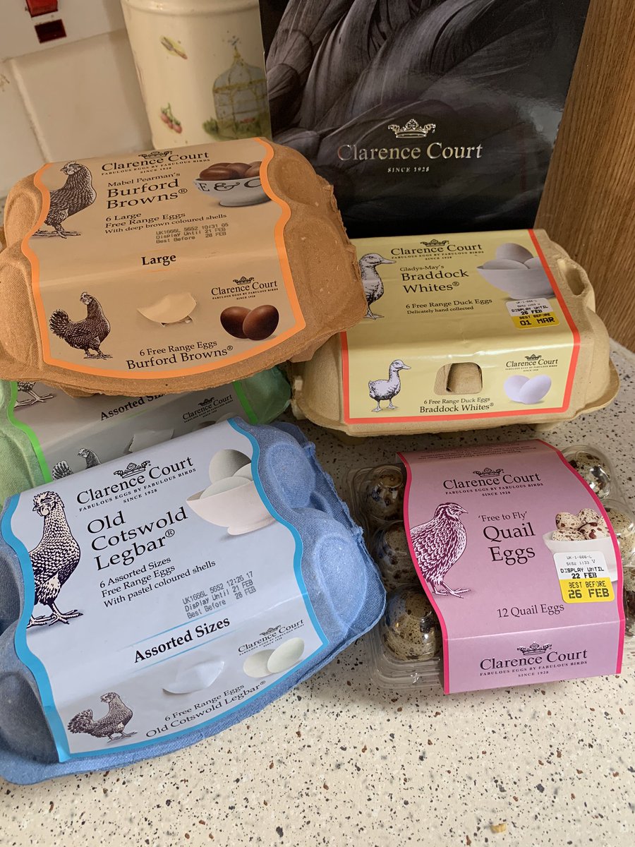 Just received these beauties this morning. An absolute treat from Clarence Court Eggs . Great to see this produce now available In Yorkshire and the north east
<a href="/ClarenceCourt/">Clarence Court</a> 
#chef #yorkshirechef #foodie #food #egg #foodlover #northeastchef #breakfast #baking #healthyeating