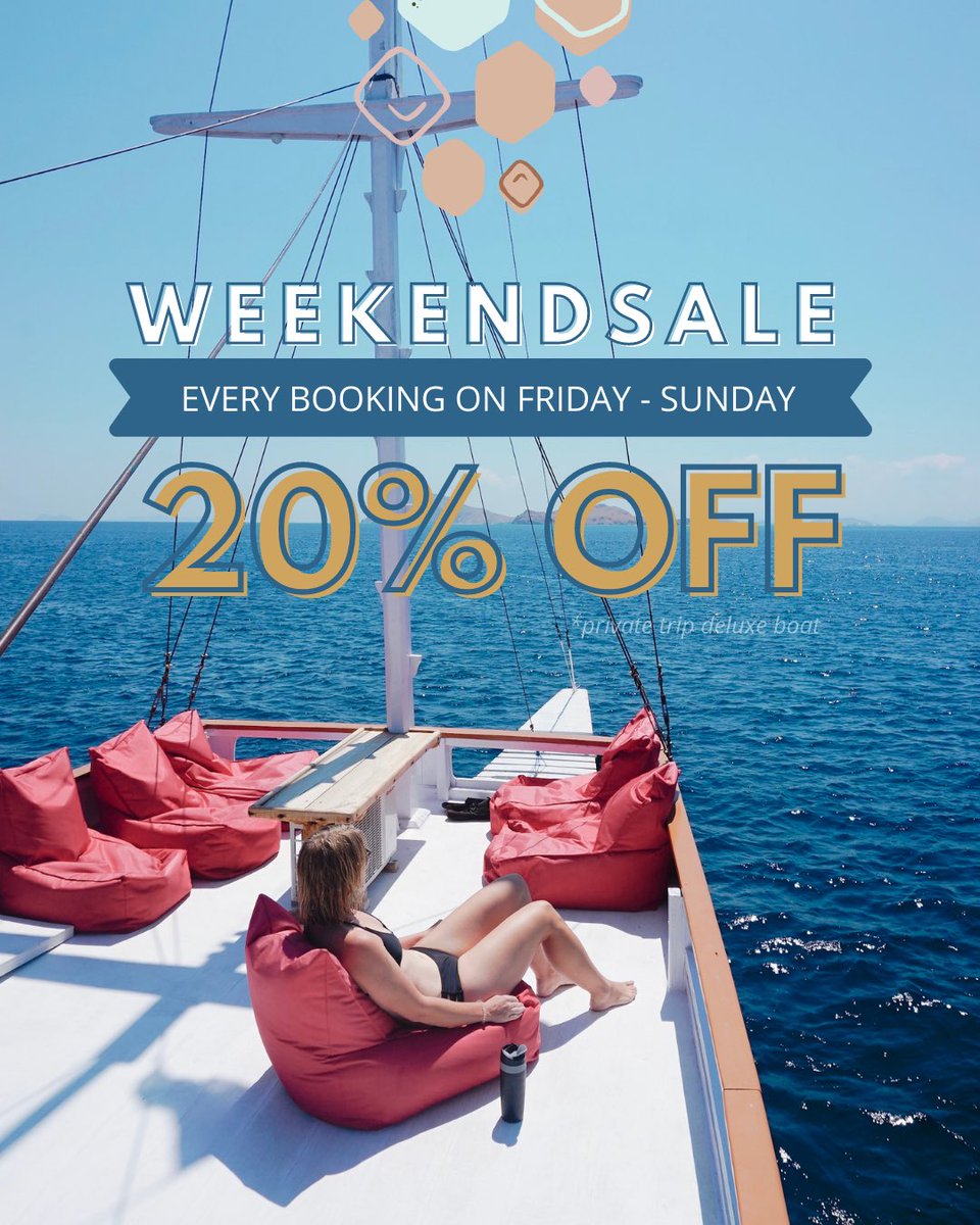 longlastingtrip's tweet photo. Booking private trip Sailing Komodo di hari Jumat sampai Minggu, dapet potongan harga 20% 😲😲 https://t.co/qzmxWGX60Z