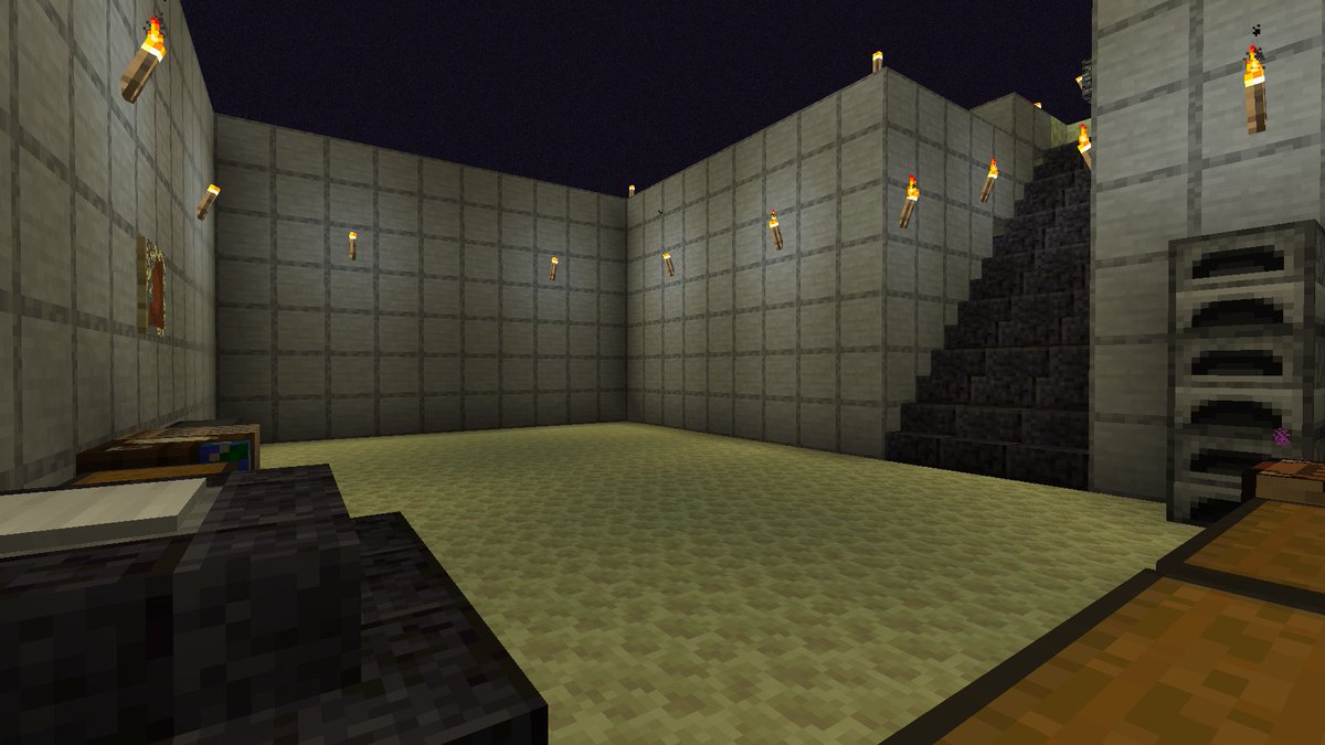 ミリオン A Twitter エンドに拠点作りました エンドポータルと直にしてあるので直ぐにエンダーマンが襲ってくることはないのと エリトラ着地場も作成 エンダーマンは水に入れないので周囲と水場にしました