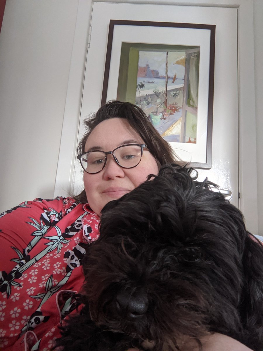 LothianColl's tweet photo. Lots of favourite things in this picture. My small dog Clover, my best chair, most cheerful pyjamas and a picture of the place I love the most - Venice! Finding reasons to be happy on this snowy day! Hope you are all well and enjoying half term!! #collathome https://t.co/sHd7iPN6Hh
