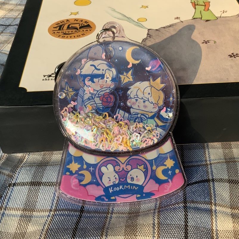 homicille's tweet photo. Little prince kookmin au keyring☺️☺️ 
#kookmin #jikook https://t.co/cBxRkox9pQ
