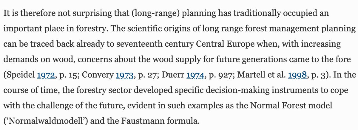 But I also don't want to overreach on that. State-building or guiding and forestry are both long-term efforts; but it may be useful to look at the specifics of forestry without tying them to something else.