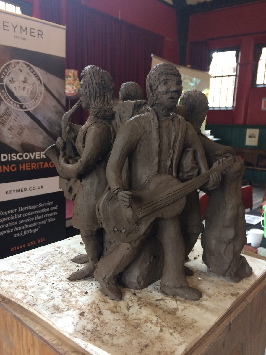 chris_keymer's tweet photo. Throwback to 2017 where we donated some of our tiles to Union Chapel in Islington and invited everyone to 'Tag a Tile'. Our own Carver of Clay, Ian Martinson, even got to play on stage! #community #conservation #getstuckin #tagatile #keymertiles #wienerberger #carverofclay https://t.co/opG8d5Bnv3