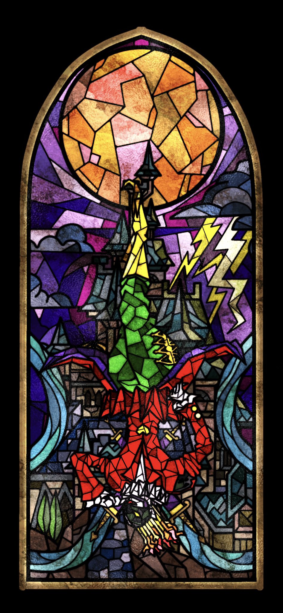 まめこ ｷｬｯﾁﾏﾒﾓﾝ ステンドグラス風 ピエモン これはiphoneのための宗教画です T Co N2driknlrm Twitter