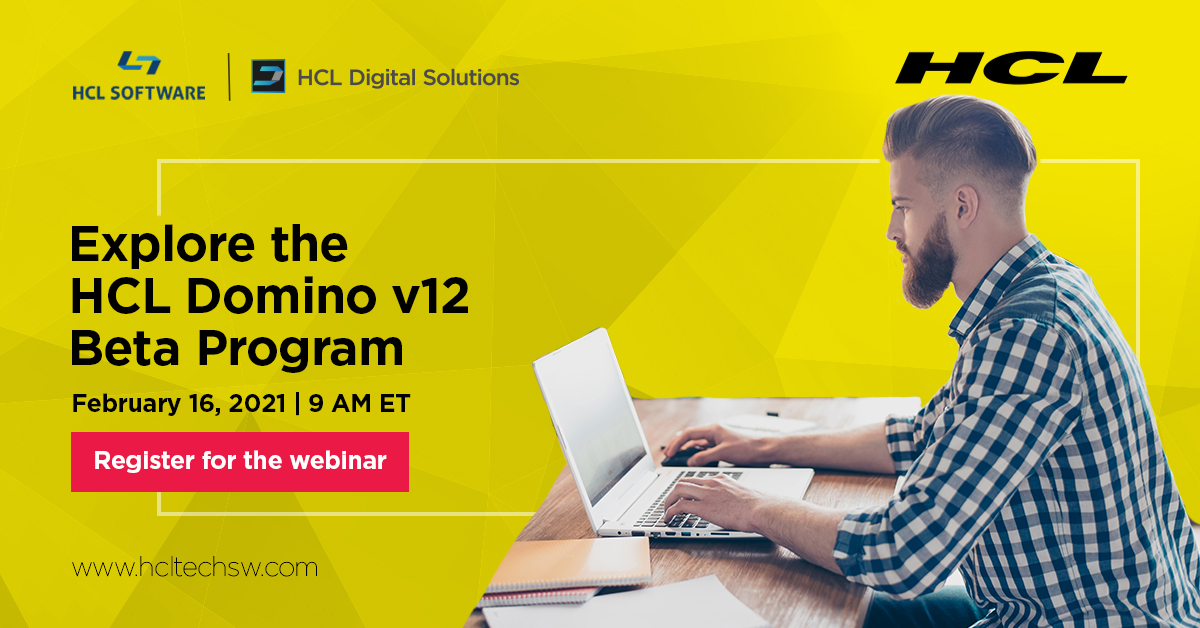 HCLDigital's tweet photo. Our rapid growth continues! 🚀
The release of HCL #Domino v12 is coming.... and we are looking for your honest, constructive, and thoughtful review to help shape the future of our product.
Join us and explore the Domino v12 Beta Program: https://t.co/vivRITdfju https://t.co/RZiOyrdB13