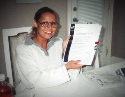 RT @pws_official: Trish Stratus signing her first WWF contract in '99 https://t.co/oT8kyEnORl