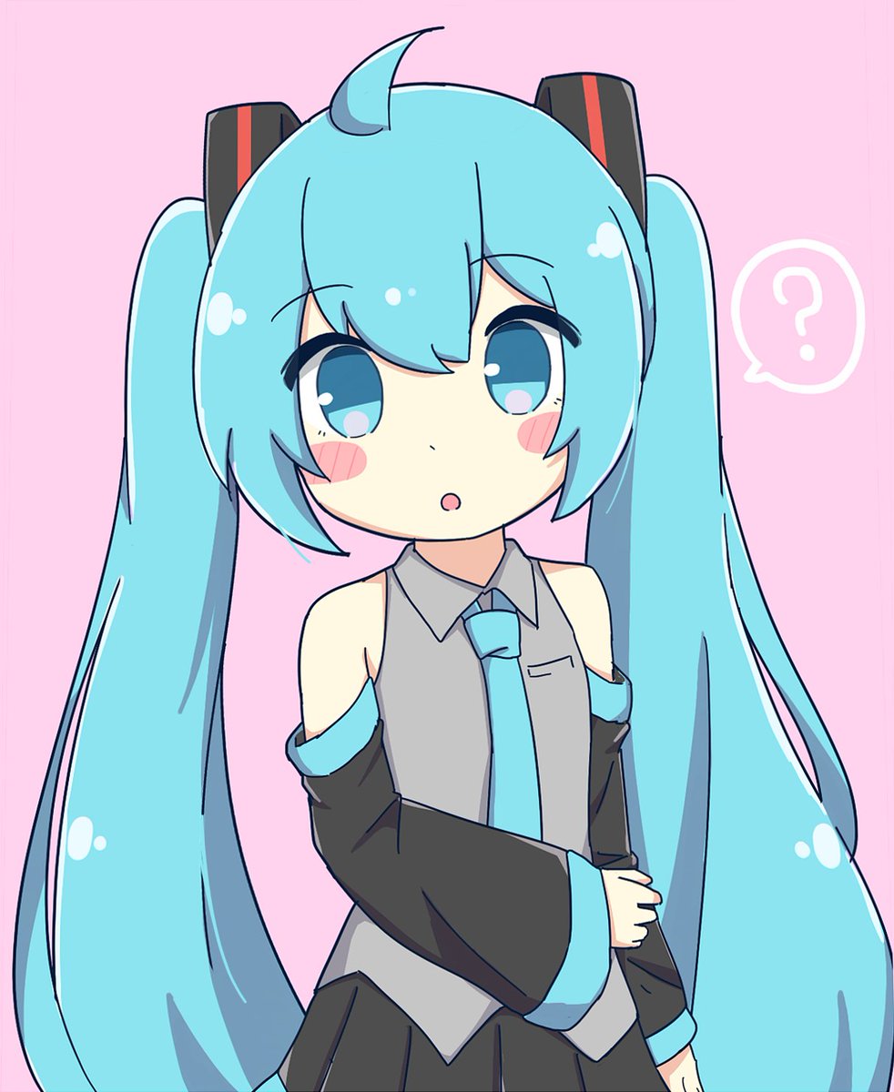 初音ミク 「? 」|ねこみんのイラスト