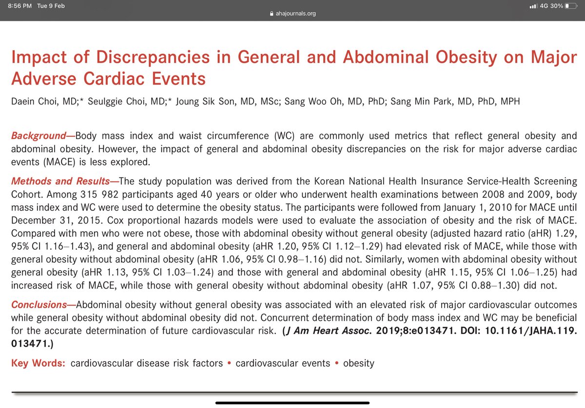 Ni ada satu research study yang korang boleh baca :  https://www.ahajournals.org/doi/pdf/10.1161/JAHA.119.013471?download=trueTengok result tu terbukti kebuncitan tanda anda berpenyakit bukan tanda bahagia!!So kepada yang target nak sihat/kurus, kena target normal BMI sekali dengan WHR! Goodluck!