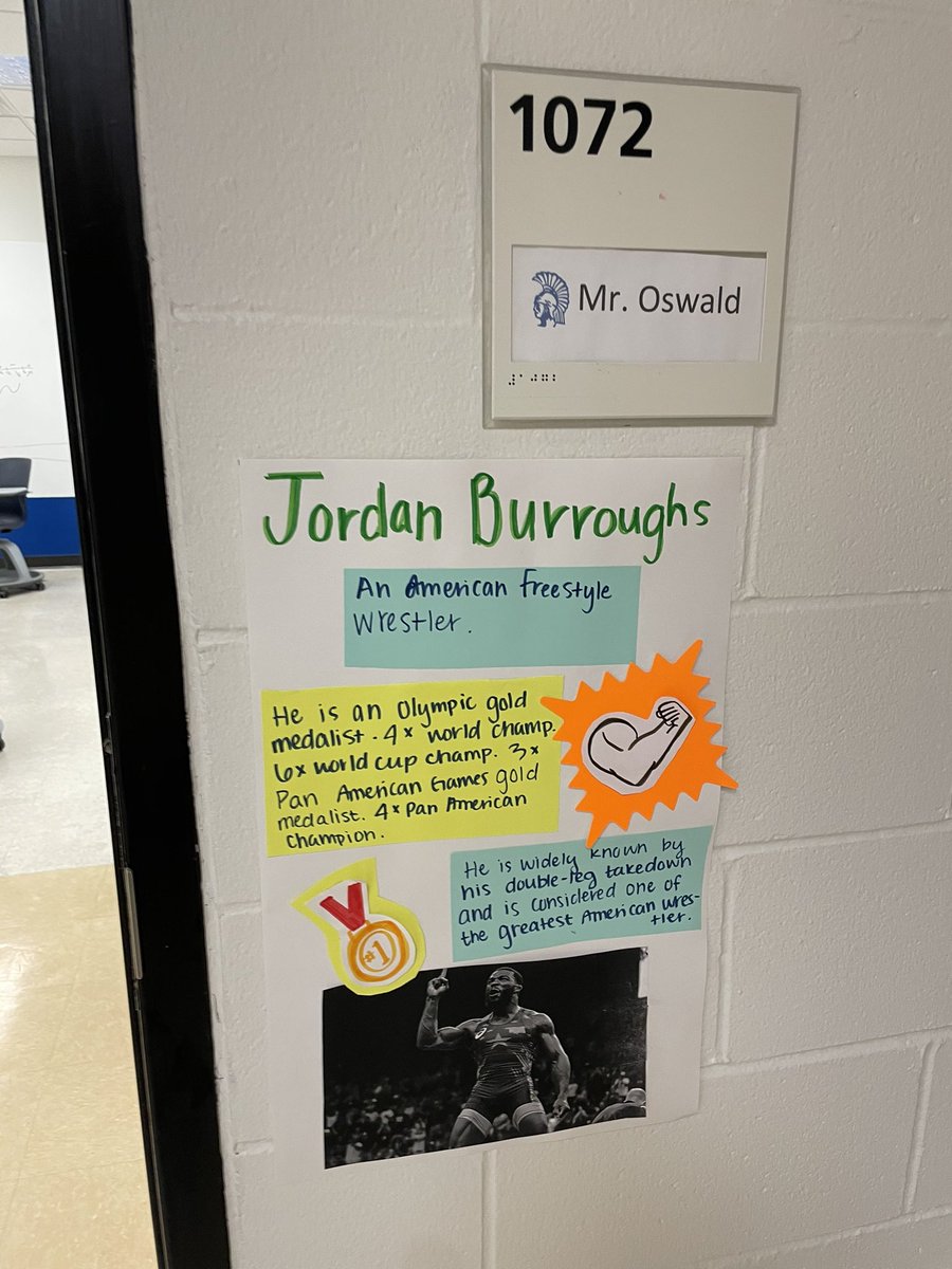 A big shout out <a href="/MahtSLC/">Mahtomedi SLC</a> for the <a href="/alliseeisgold/">Jordan Burroughs</a> classroom poster in honor of #BlackHistoryMonth2021. Thanks for showcasing all of these historic people around our building this month. <a href="/MahtomediPride/">Mahtomedi Activities</a> <a href="/mahtomedi832/">Mahtomedi Public Schools</a>