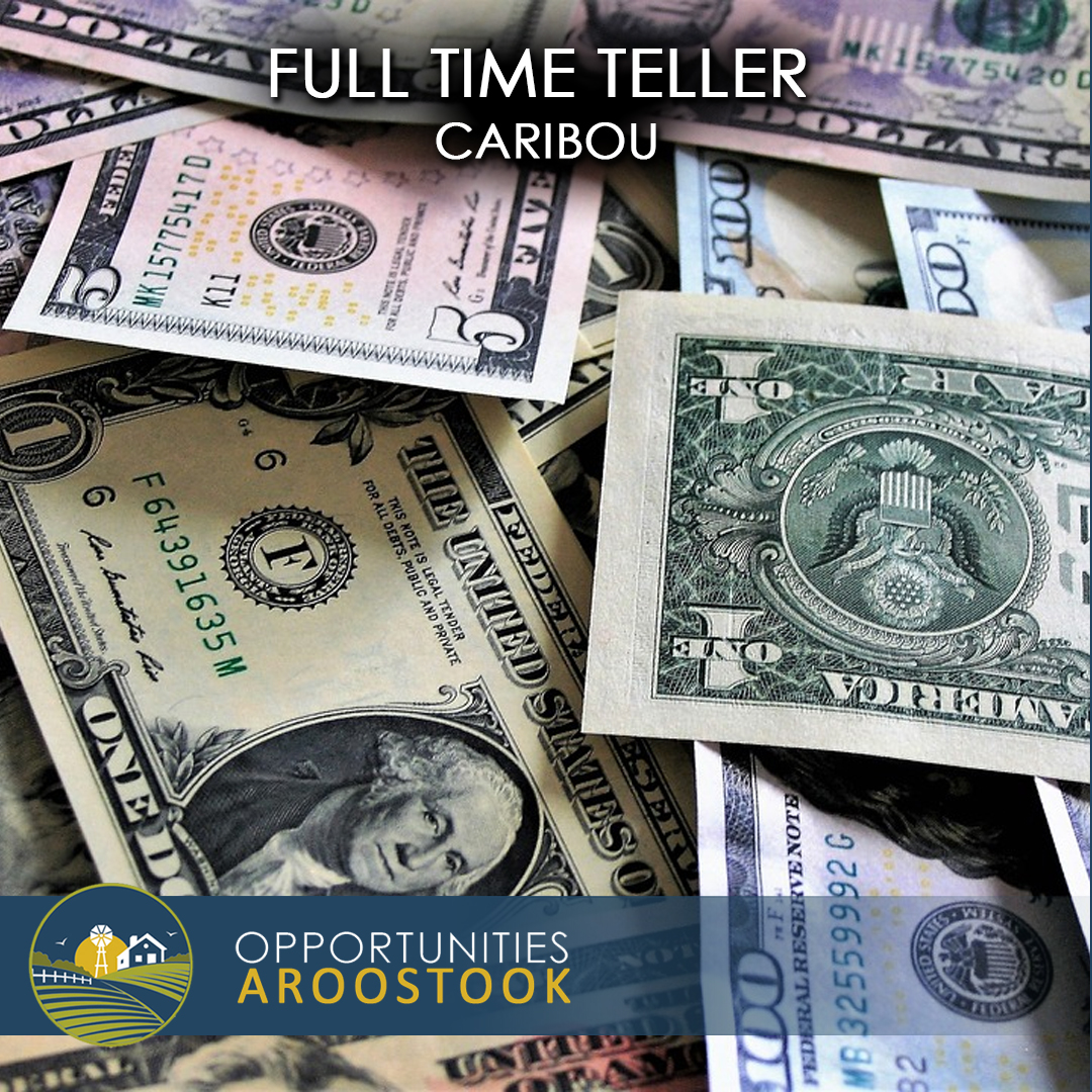 OppAroostook's tweet photo. The County Federal Credit Union is seeking a positive, ambitious individual to join their team as a full-time teller in Caribou: https://t.co/ajYYXUzTVb  🏦 💰#loveyoujob https://t.co/4hL3Le5I1U