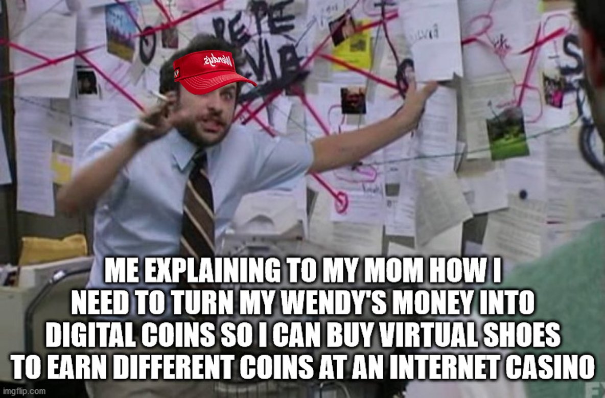 WestTreatise's tweet photo. For meme comp #2 Using your Wendy's to get DG tendies
@decentralgames
#decentralgames #DGMemeCompetition
#Decentraland @DCLElectrician @SeeinSmurfy https://t.co/S0GjH0rbRt