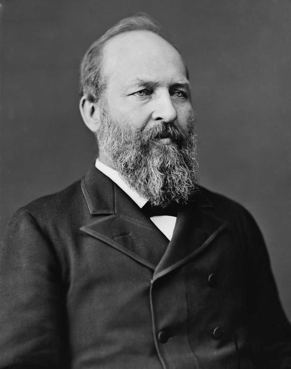 Hancock accepted the nomination of  @TheDemocrats for President in the election of 1880, running against another former Union general, James Garfield. Though the popular vote was somewhat close, Hancock lost the Electoral College vote, 214-155.